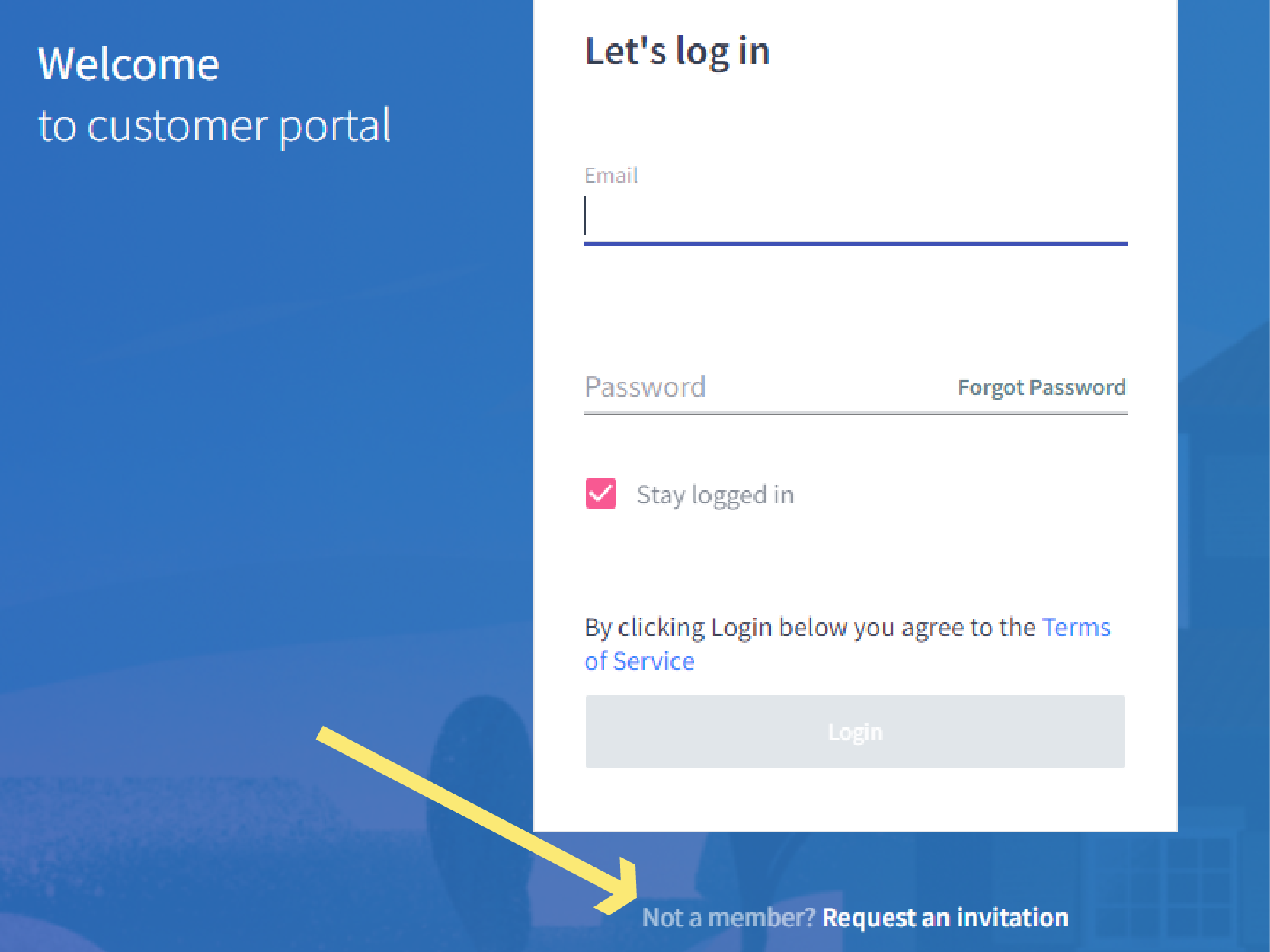 Customer Portal Steps